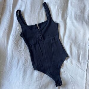 Abercrombie Soft AF henley bodysuit